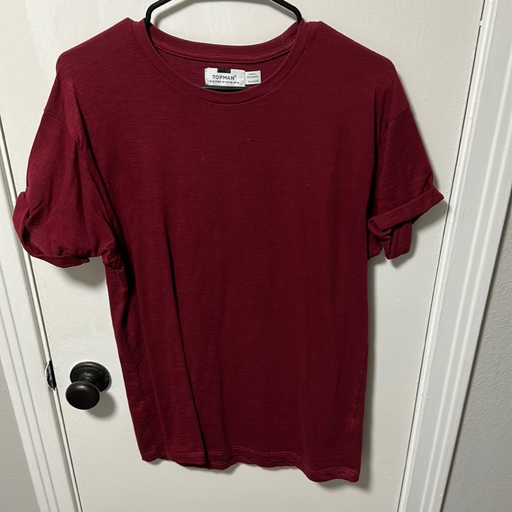 Topman Mens Size M rolled cuff slim fit